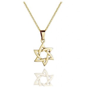 Star of David Pendant in 14k Yellow Gold Rafael Jewelry Designer Collares y Colgantes