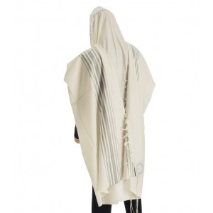 Hermonit Wool Tallit with Coloured Stripes Traditional Tallit