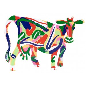 David Gerstein Israela Cow Sculpture Casa Judía

