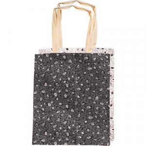 Yair Emanuel Simple Pomegranate Bag with Two Sides in Black and White Accesorios Judíos

