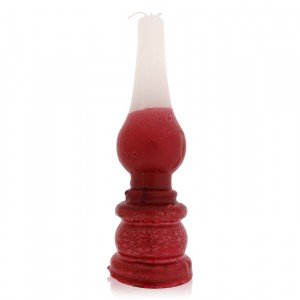 Safed Candles Lamp Havdalah Candle with Red and White