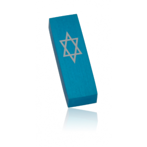 Turquoise Star of David Car Mezuzah by Adi Sidler Car Mezuzahs