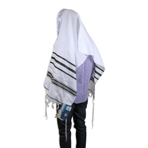 Black and Silver Acrylic Tallit Talitot