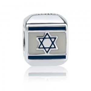 Flag of Israel Bracelet Charm by Marina Jewelry Día de la Independencia de Israel
