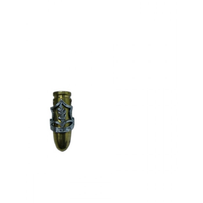 Small Brass Bullet Pendant with Large IDF Insignia