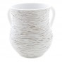 Washing Cup in White Polyresin