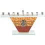 Trapezoid Menorah With Pitcher