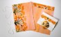 Peach Women’s Tallit with Floral Design by Galilee Silks