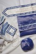 Classic Wool Tallit with Light Blue by Galilee Silks