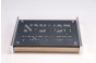 Grey Aluminum and Wood Challah Board with Cutout Hebrew Text