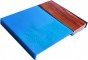 Yair Emanuel Turquoise Anodized Aluminum Challah Board with Wood Block