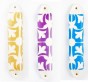 Ceramic Mezuzah with Morrocan Tile in White and Purple