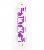Ceramic Mezuzah with Morrocan Tile in White and Purple