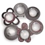 Seder Night Set – Seder Plate With Floral Design and Matzah Tray by Dorit Judaica